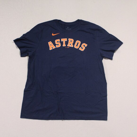 Nike Houston Astros Men Blue 2 Bergman Size XL - Picture 1 of 8